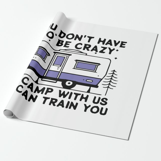 Camping Legend Since Forever Wrapping Paper (Unrolled)