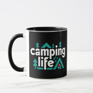 Camping Life, Adventures Await mugs 