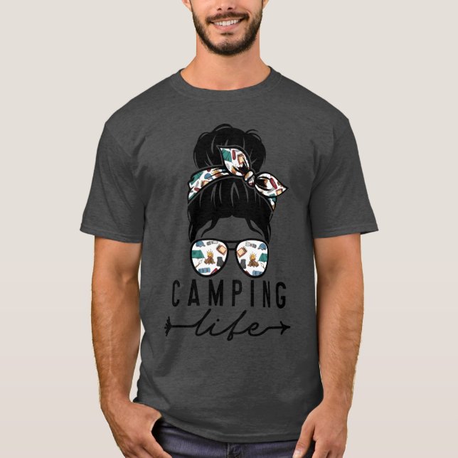 Camping Life camping boy T-Shirt (Front)