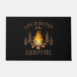 Camping - Life Is Better By The Campfire Doormat