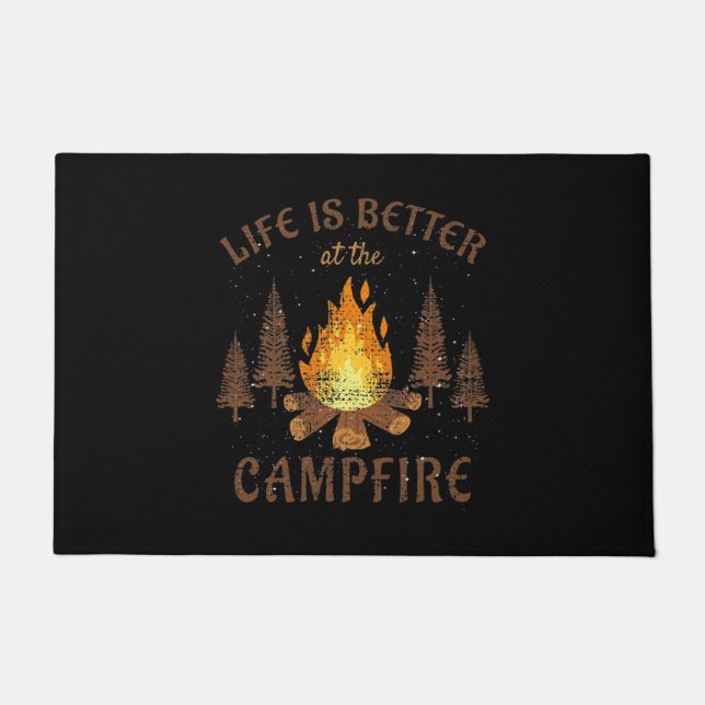 Camping - Life Is Better By The Campfire Doormat (Front)