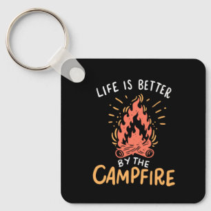 Camping - Life Is Better By The Campfire Key Ring