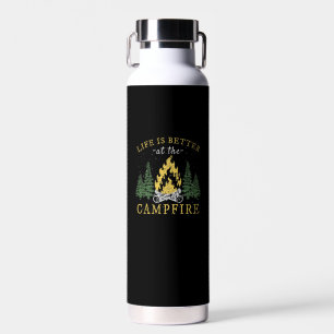 Camping - Life Is Better By The Campfire Water Bottle