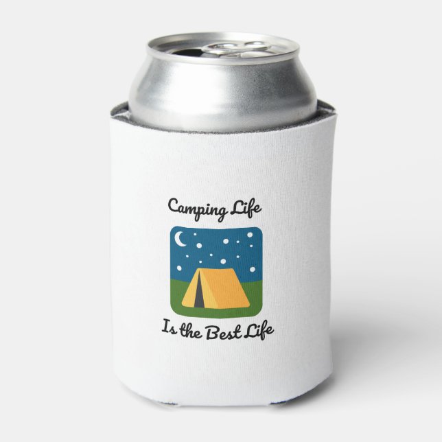 Camping Life is the Best Life Can Cooler (Can Front)