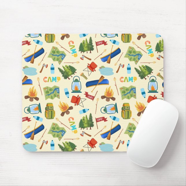 Camping Life Mouse Pad (With Mouse)