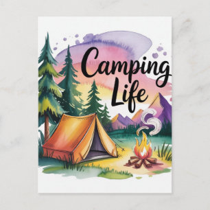 Camping Life Postcard