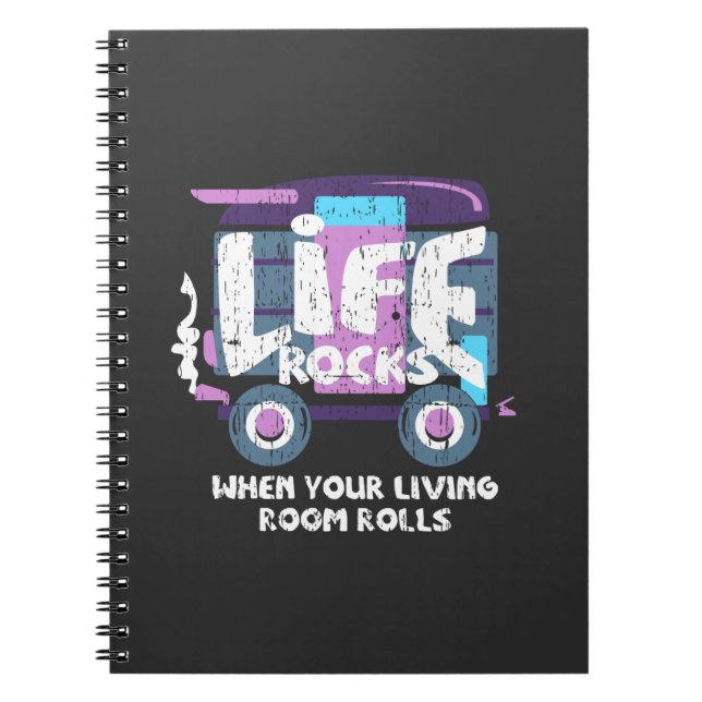 Camping - Life Rocks Notebook (Front)