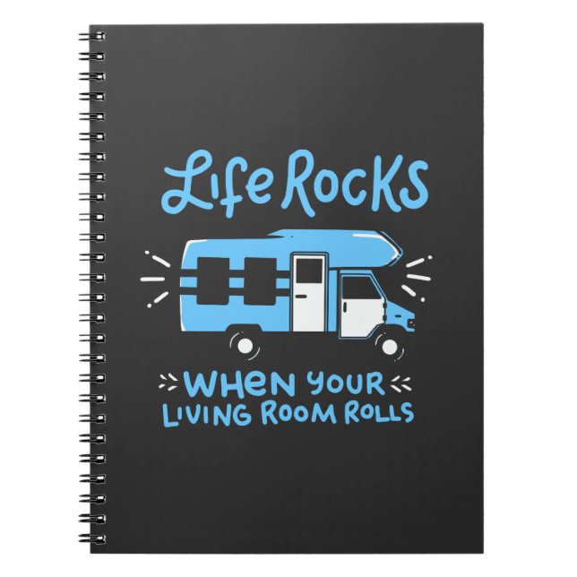 Camping - Life Rocks Notebook (Front)
