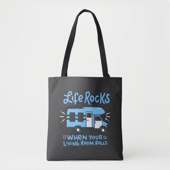 Camping - Life Rocks Tote Bag (Front)