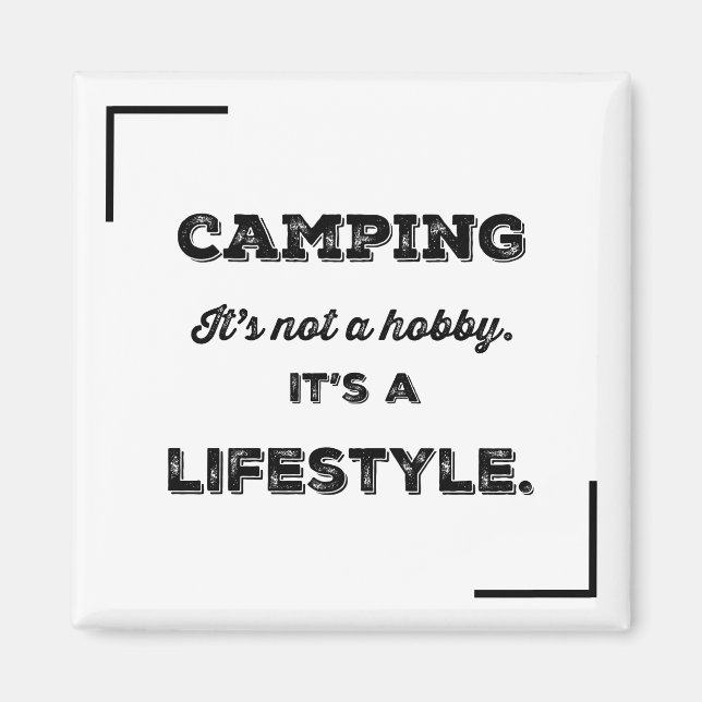 Camping Lifestyle Magnet (Front)
