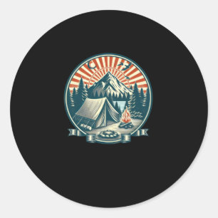 Camping Logo Very Cool Sticker