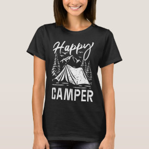 Camping love nature backpack camp with tent outdoo T-Shirt