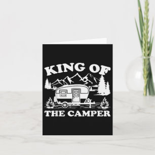Camping Lover Camper Van King Of The Camper Card