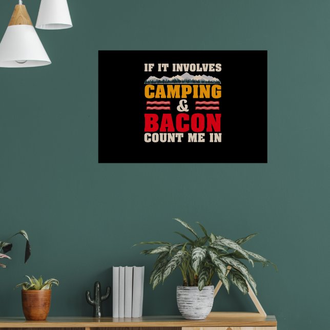 Camping Lover If It Involves Camping Poster (Living Room 1)