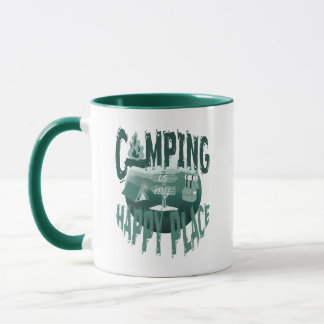 Camping lover mug - Camping is my happy place