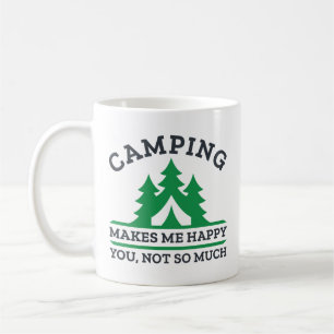 Camping Makes Me Happy Coffee Mug