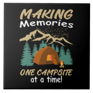 CAMPING Making Memories Ceramic Tile