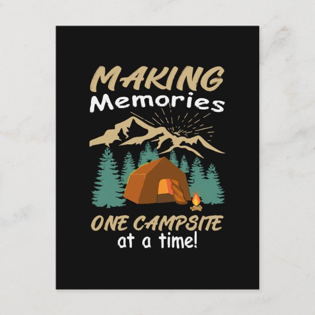 CAMPING Making Memories Enclosure Card (Front)