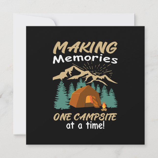 CAMPING Making Memories Invitation (Front)