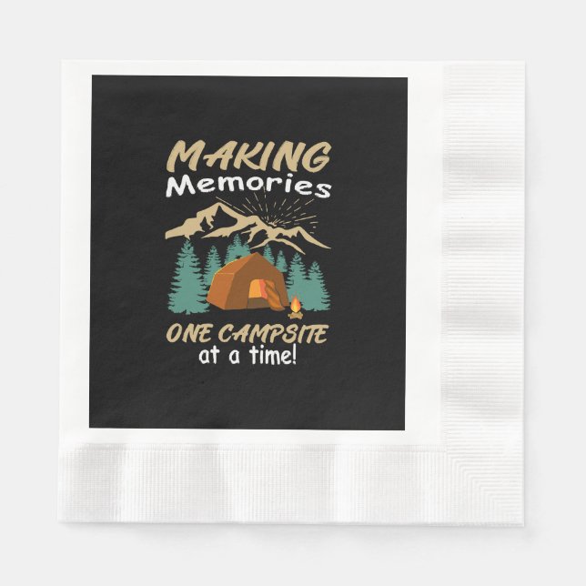 CAMPING Making Memories Napkin (Front)