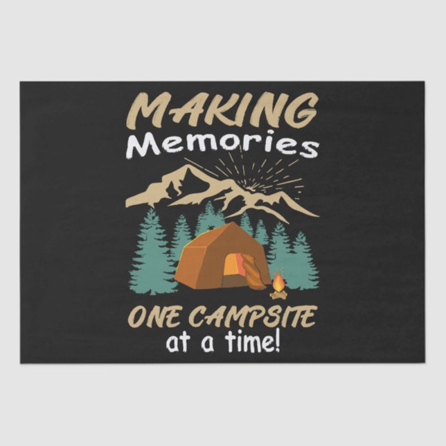 CAMPING Making Memories Tissue Paper (Front)