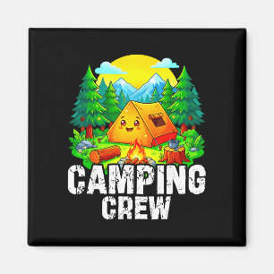 Camping matching design for family camper group magnet