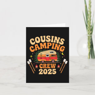 Camping Matching For Family Camper Group Cousin Ca Card