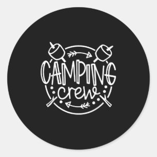 Camping Matching Shirts For Family Camper Group Ca Classic Round Sticker