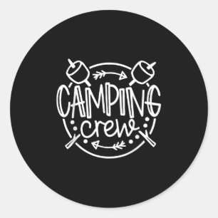 Camping Matching Shirts For Family Camper Group Ca Classic Round Sticker
