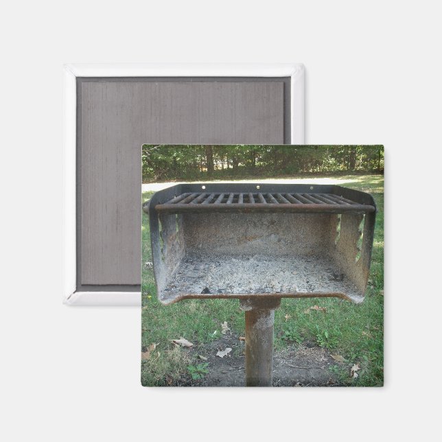 Camping Memories Campground Grill Magnet (Front/Back)