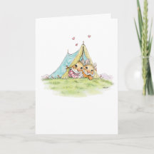 Camping Mice Anniversary Card