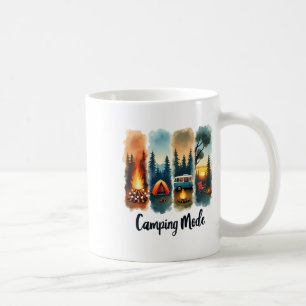 Camping Mode Campfire Tent Van Sunset Serenity  Coffee Mug