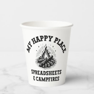 Camping Mode: Off The Grid - Funny Accountant Gift Paper Cups