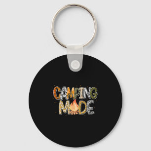 Camping Mode Summer Adventure Campfire Nature Love Key Ring