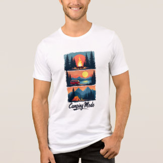 Camping Mode T-Shirt | Adventure in Nature Graphic Tri-Blend Shirt