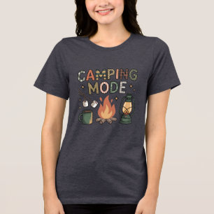 Camping Mode Tri-Blend Shirt