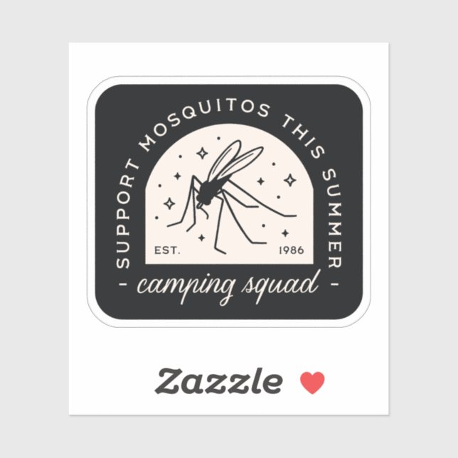 Camping mosquito funny insect quotes whimsical (Sheet)