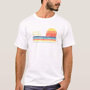 Camping Motorhome Sunset Campervan Retro Vintage T-Shirt