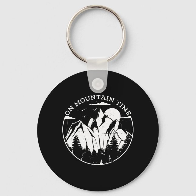 Camping & Mountains Key Ring (Front)