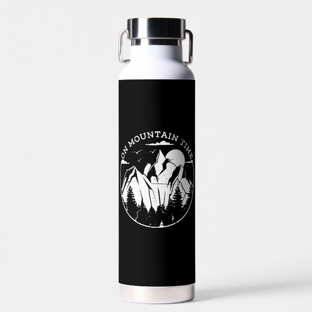 Camping & Mountains  Water Bottle (Front)