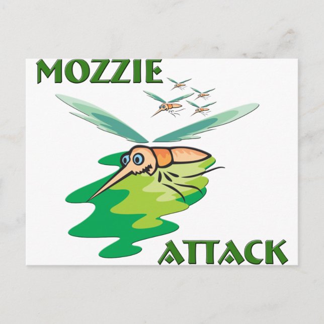 Camping Mozzie Postcard (Front)