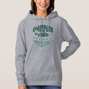 Camping mum - happy mum, cute mama camper hoodie