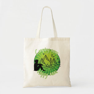 Camping mum - happy mum, cute tote bag for mum