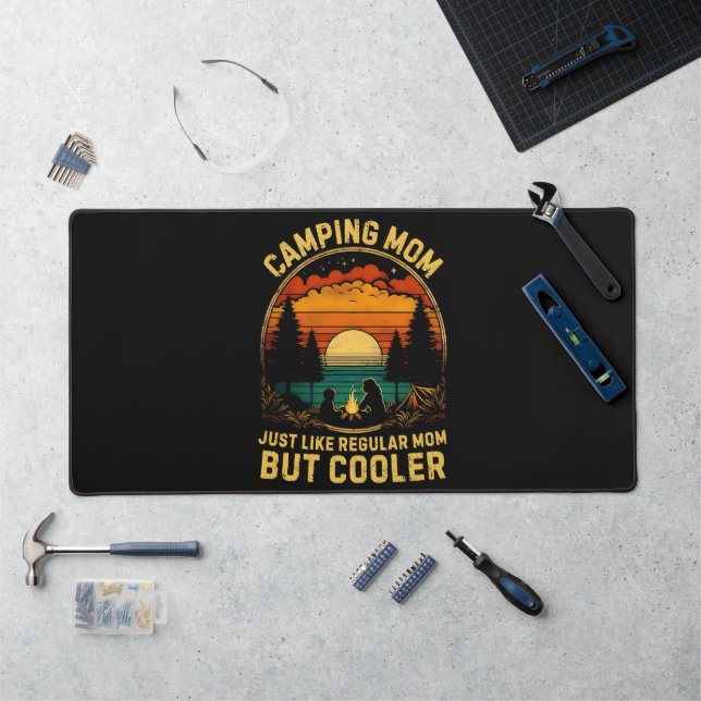 Camping Mum Just Like A Regular Mum Desk Mat (Workstation)