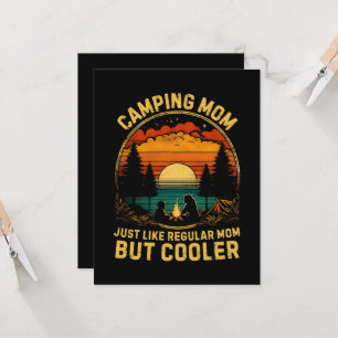 Camping Mum Just Like A Regular Mum Invitation