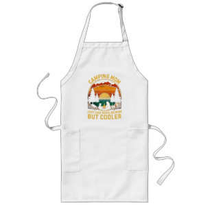 Camping Mum Just Like A Regular Mum Long Apron