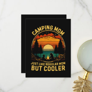 Camping Mum Just Like A Regular Mum Thank You Card