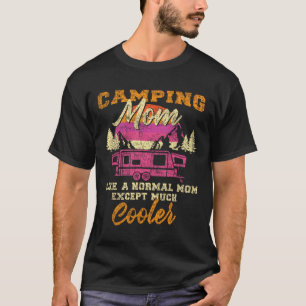 Camping Mum Pop Up Camper Rv Trailer Retro Vintage T-Shirt