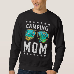 Camping Mum Retro Outdoor Graphic Tee Happy Camper