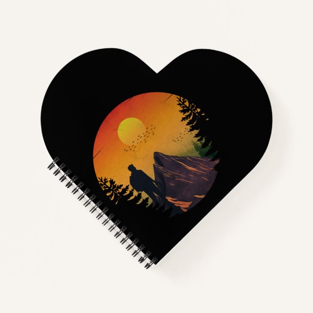 Camping nature sunset notebook (Front)